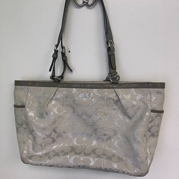 Coach Handbags - Coach Shoulder Bag C1175-F17724 in Silver